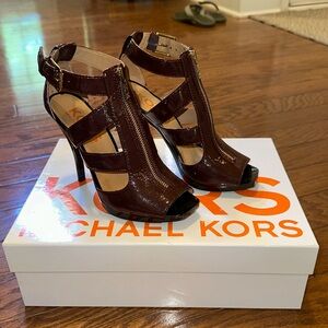 merlot bridgette michael kors heels size 6.5